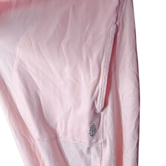 Free People Movement Hot Shot V-Neck Onesie Jumpsuit Petal Pink Size Medium - Picture 3 of 4